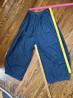 Unbranded dark wash denim balloon pants
